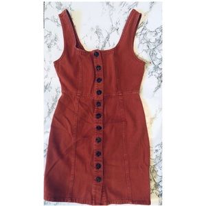 Salmon Button Down Dress